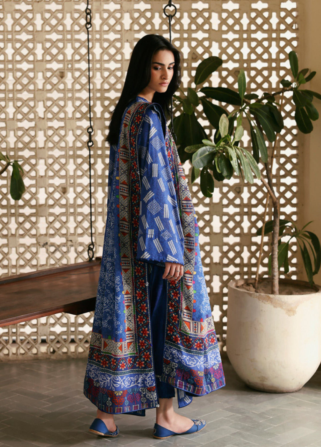 Amaya by Zaha Unstitched Printed Lawn 3 Piece Suit ZK26UAL Zaria APL26-09 - Casual Collection