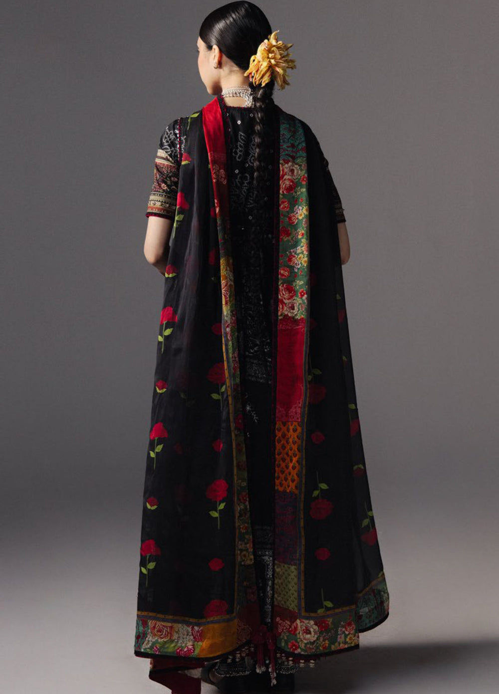 Anarkali by Zara Shahjahan Unstitched Embroidered Lawn 3 Piece Suit ZS26UAL D-01 SURK BAHAR - Eid Collection