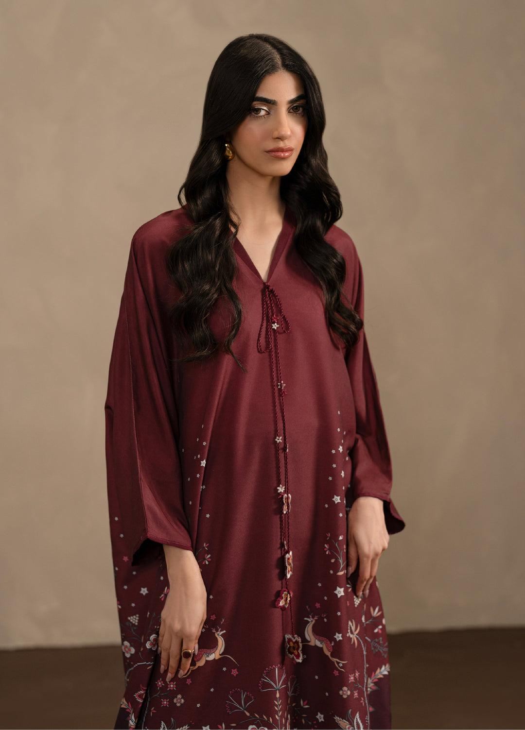 Seran Women Pret Printed Poly Cambric Kaftan SN26PK D-8 Ardena - Casual Collection