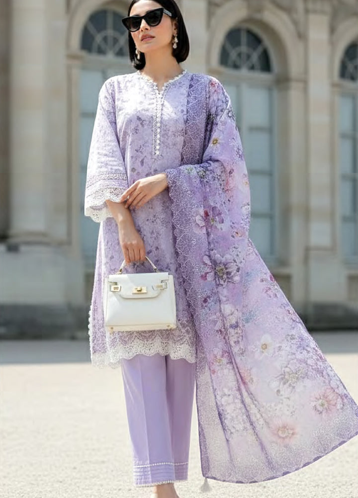 Komal Lawn by Lakhany Unstitched Embroidered Lawn 3 Piece Suit LSM26UK LG-MM-0921 - Summer Collection