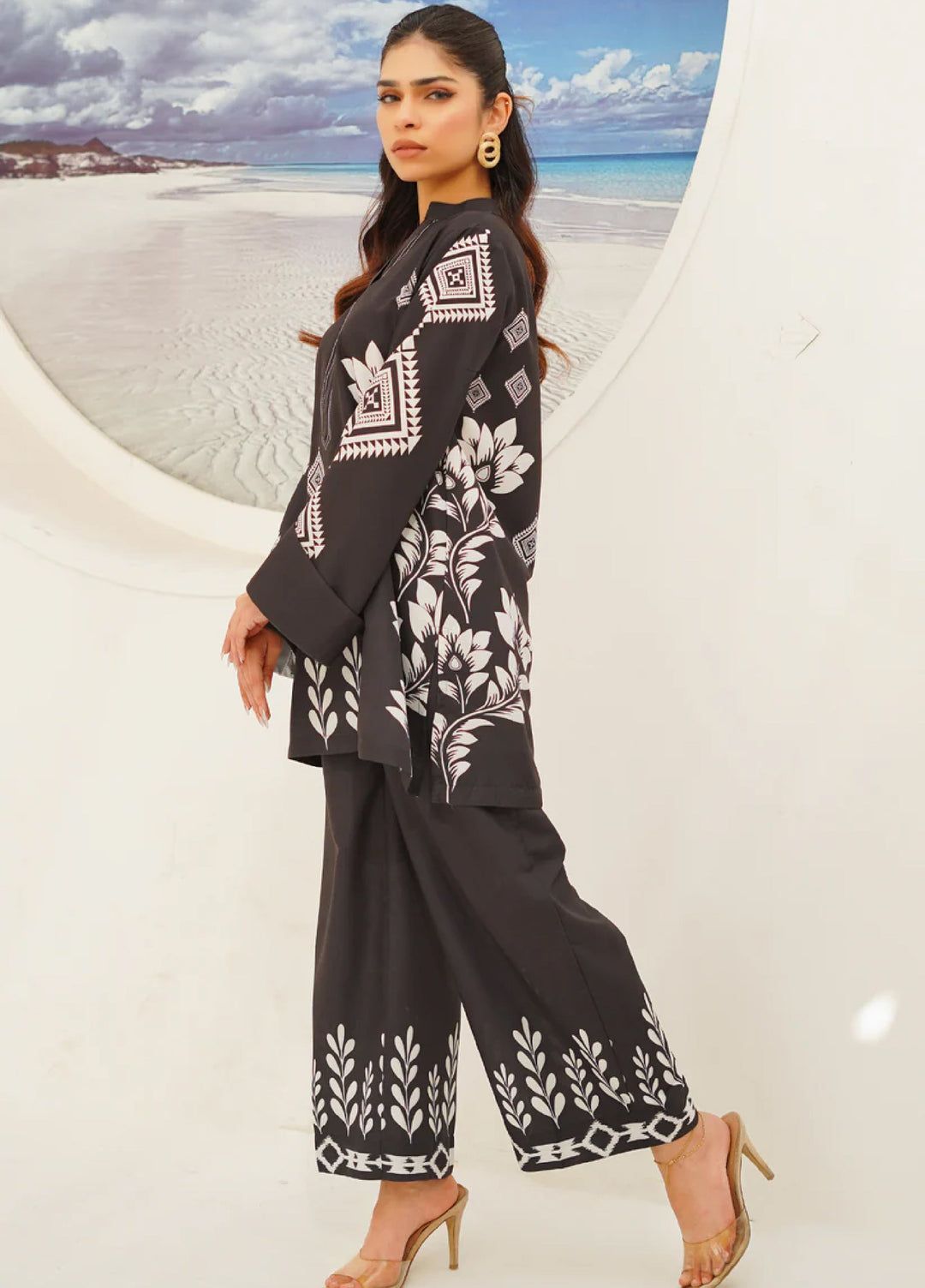 Nairah Women Pret Printed Arabic Lawn Suit NAH26PN Noir Bloom - Spring Collection