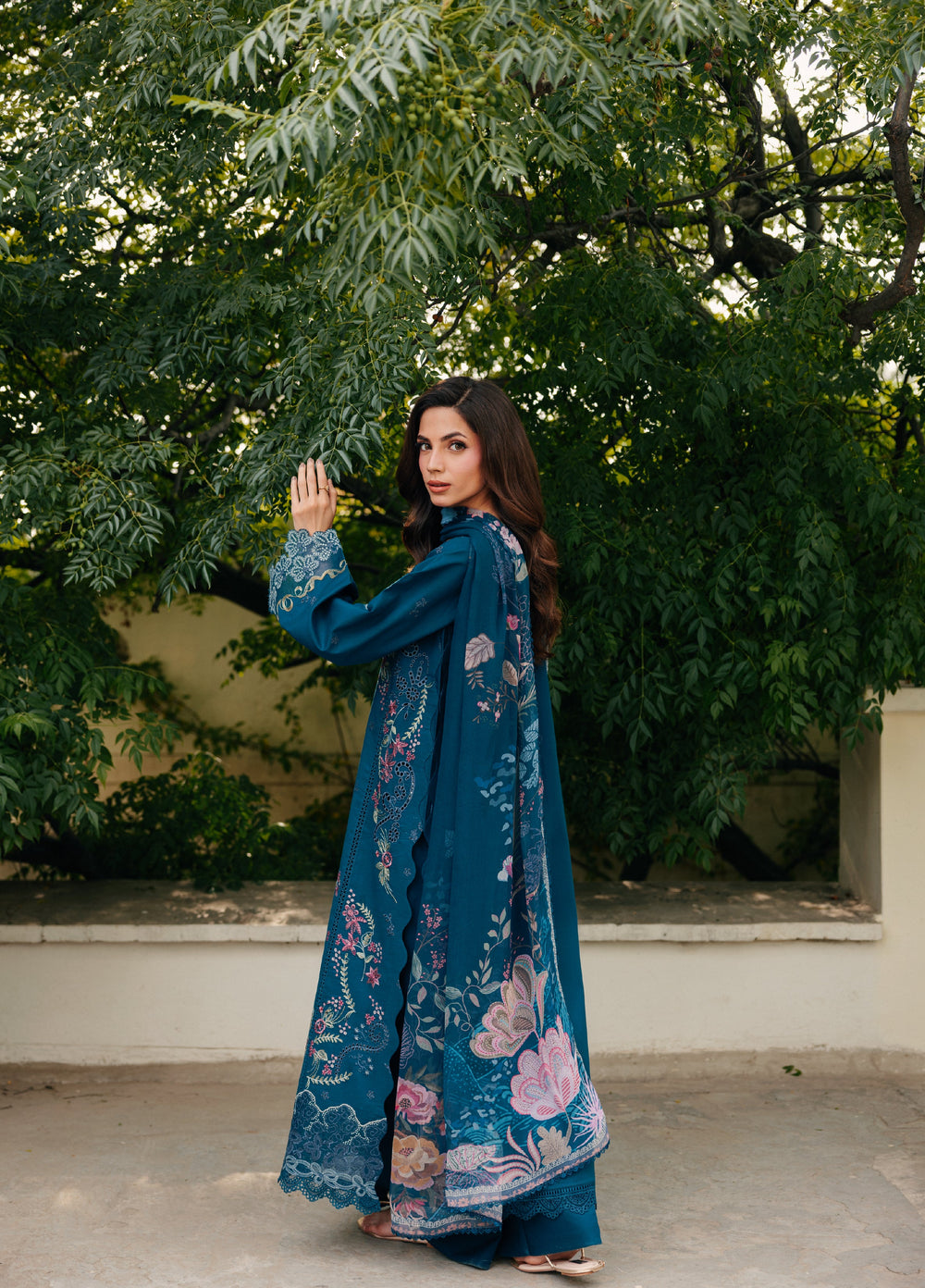 Zync by Florent Unstitched Embroidered Lawn 3 Piece Suit FL26ULZ FZ-7B - Lawn Collection