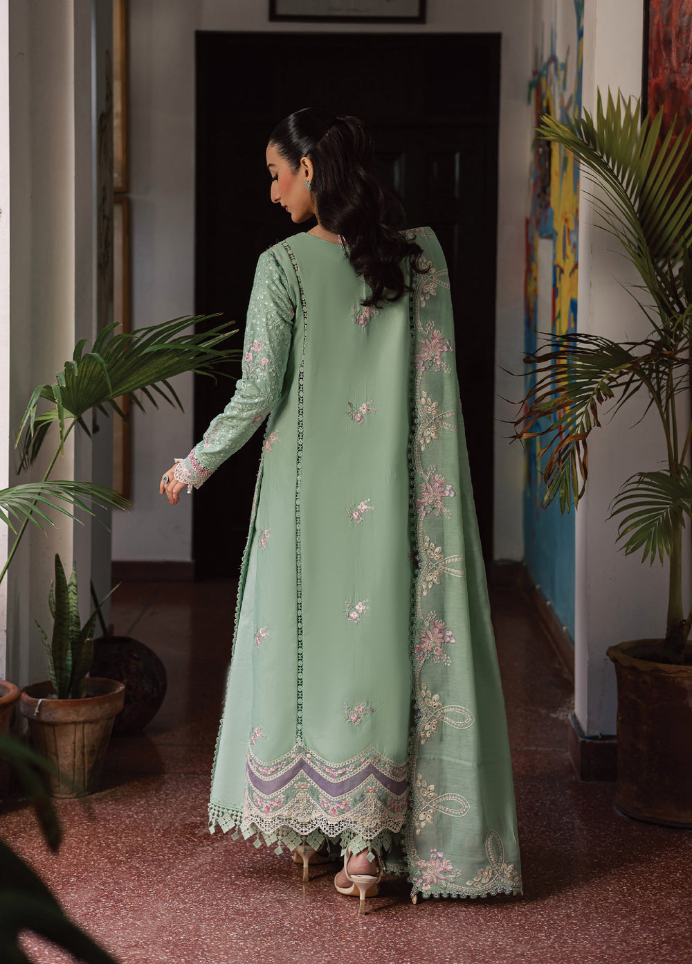 Celia by Zarposh Unstitched Embroidered Luxury Lawn 3 Piece Suit ZR26UCL MIREYA - Festive Collection