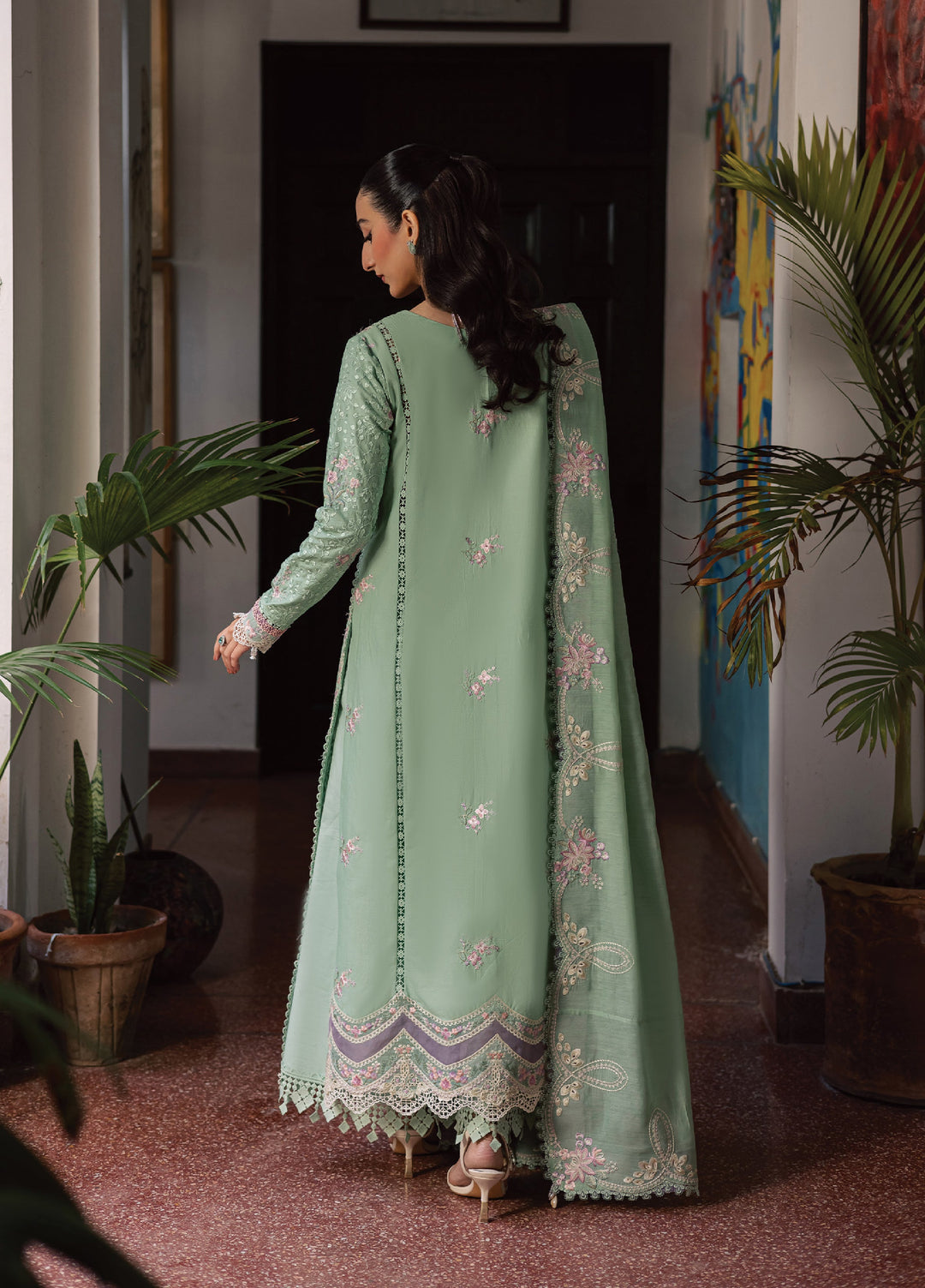 Celia by Zarposh Unstitched Embroidered Luxury Lawn 3 Piece Suit ZR26UCL MIREYA - Festive Collection
