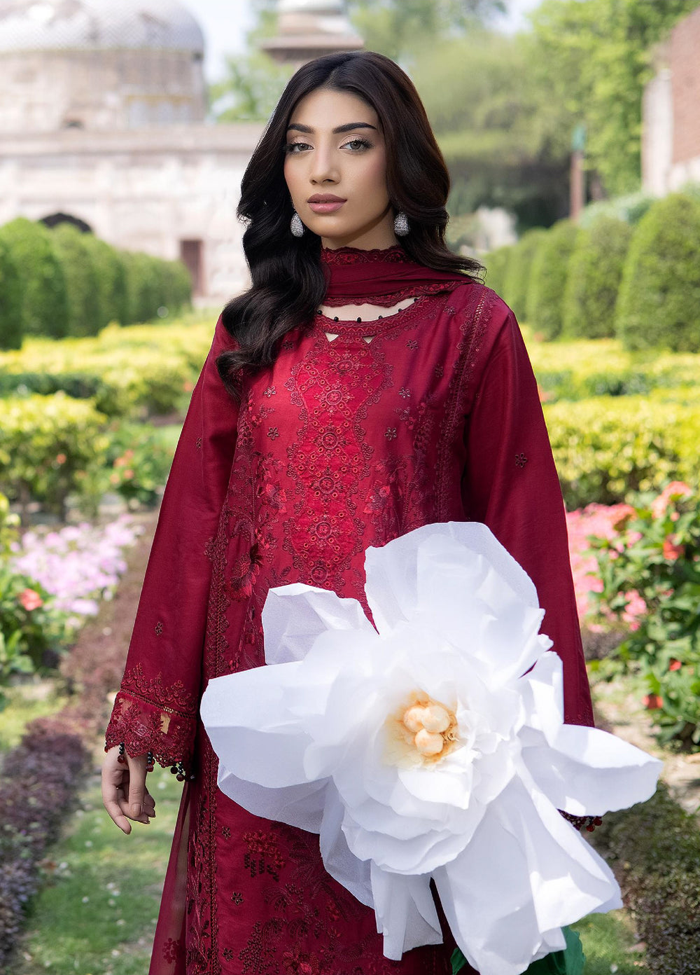Inara by Javairia Women RTW Embroidered Lawn 2 Piece Suit IN26PJF Gulaab - Festive Collection