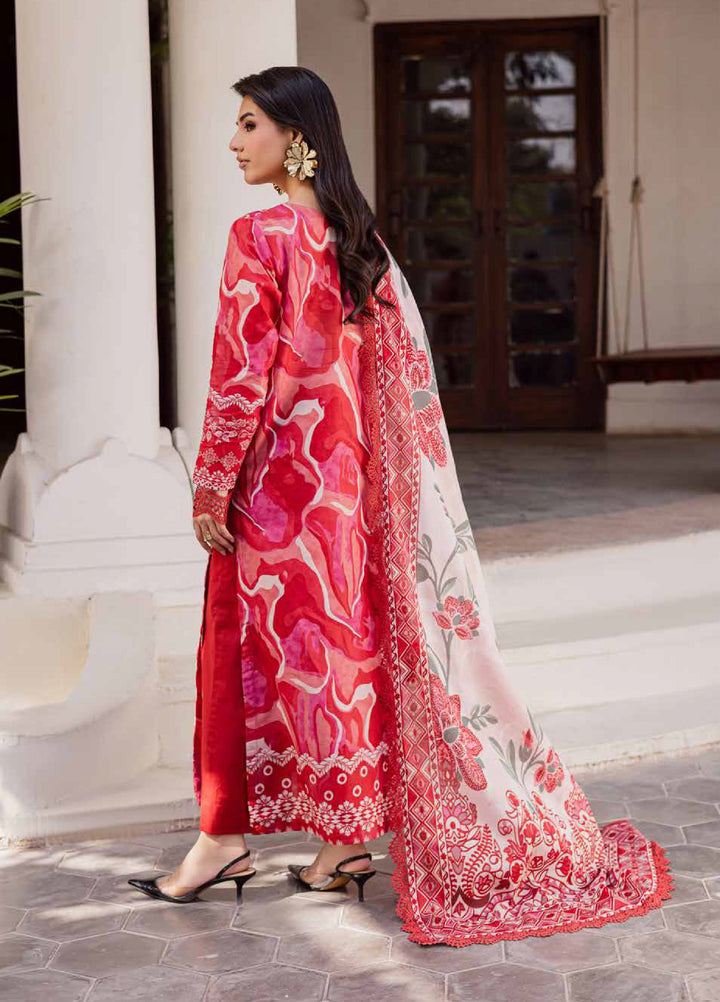 Rania by Nureh Unstitched Printed Lawn 3 Piece Suit NU26ULR NR-06 - Casual Collection
