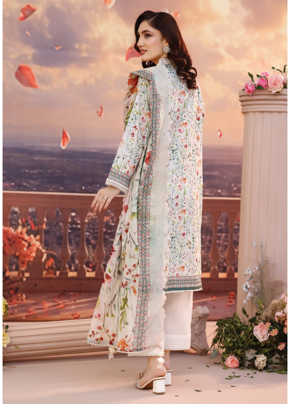 Salina by Regalia Textile Unstitched Cutwork Embroidered Lawn 3 Piece Suit RG26USCL D-2 - Summer Collection