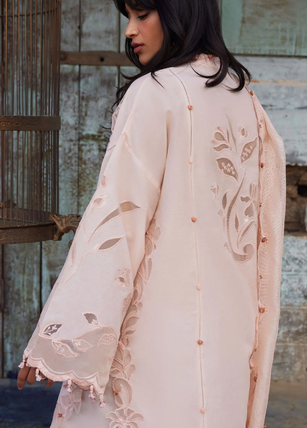 Meili by Zaha Unstitched Embroidered Lawn 3 Piece Suit ZK26UML ZL26-14A - Festive Collection
