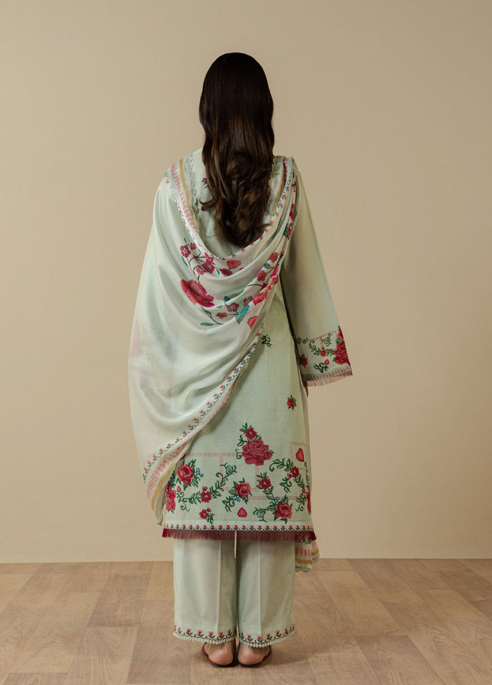 Coco by Zara Shahjahan Unstitched Printed Lawn 3 Piece Suit CZS26UPL ISMERIA-8B - Summer Collection