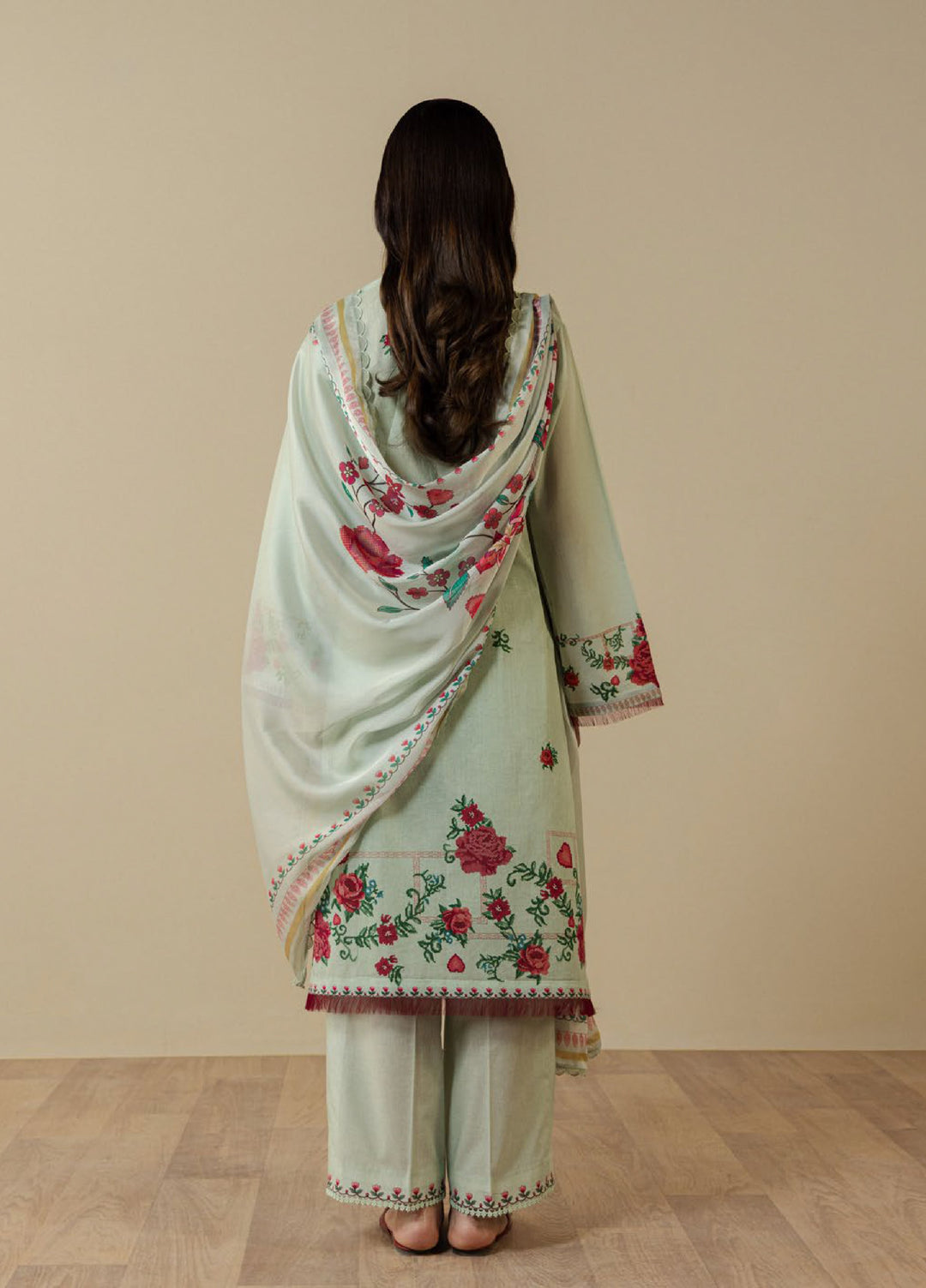 Coco by Zara Shahjahan Unstitched Printed Lawn 3 Piece Suit CZS26UPL ISMERIA-8B - Summer Collection