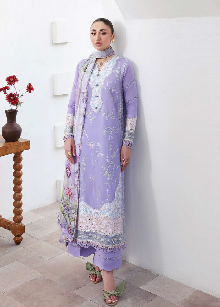 Floral Reverie by Roheenaz Unstitched Embroidered Lawn 3 Piece Suit RN26UFRL WHISPERING - Festive Collection