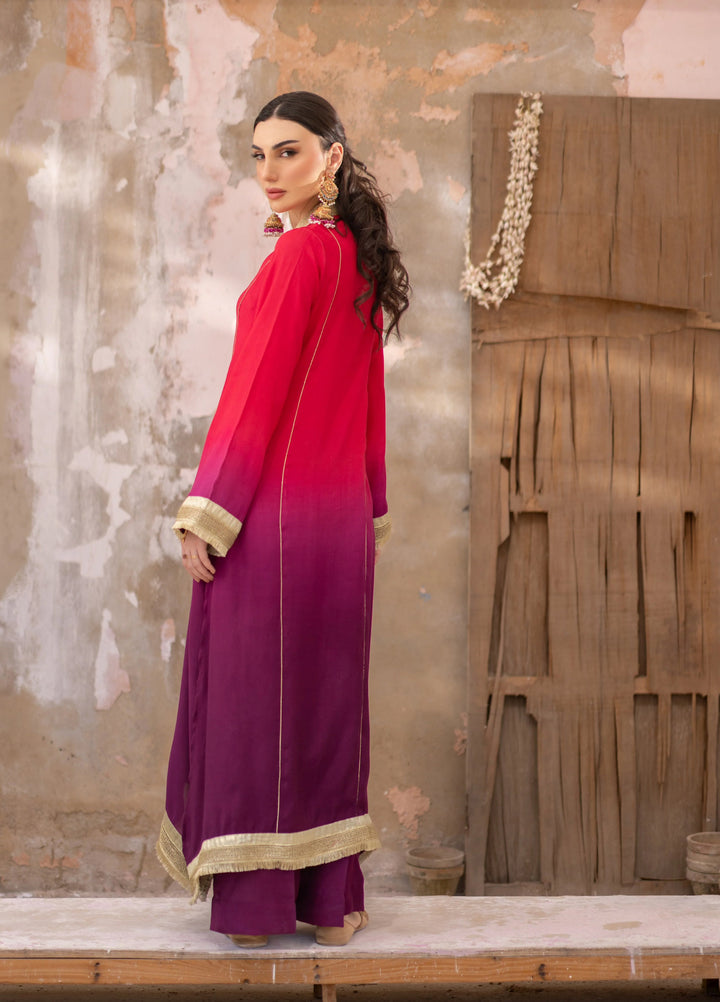 Dareecha by Daak RTW Printed Cotton Silk 3 Piece Suit AKS-P ALIZEH AKS-P - Festive Collection