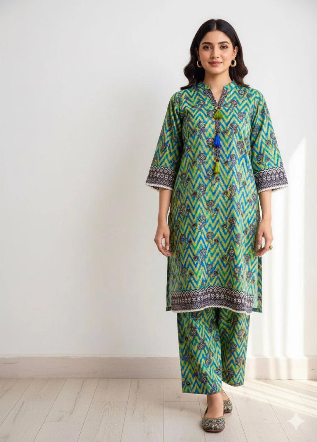 Tosheeza Saith Women Pret Khaddar 2 Piece D-3 - Winter Collection