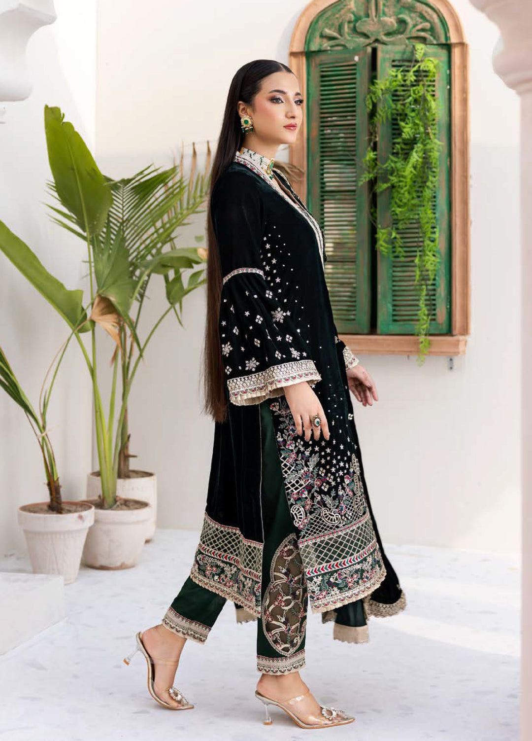 Andaz E Makhmal by Zebtan Unstitched Velvet ZB25 ZAM-07 - Festive Collection