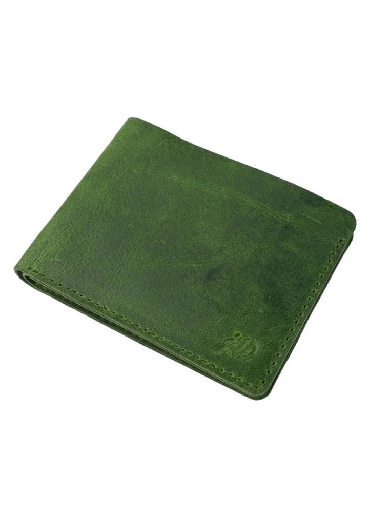 Vintage by Jild Mens Genuine Vintage Leather Wallet-OLIVE GREEN S3 - Wallets Collection