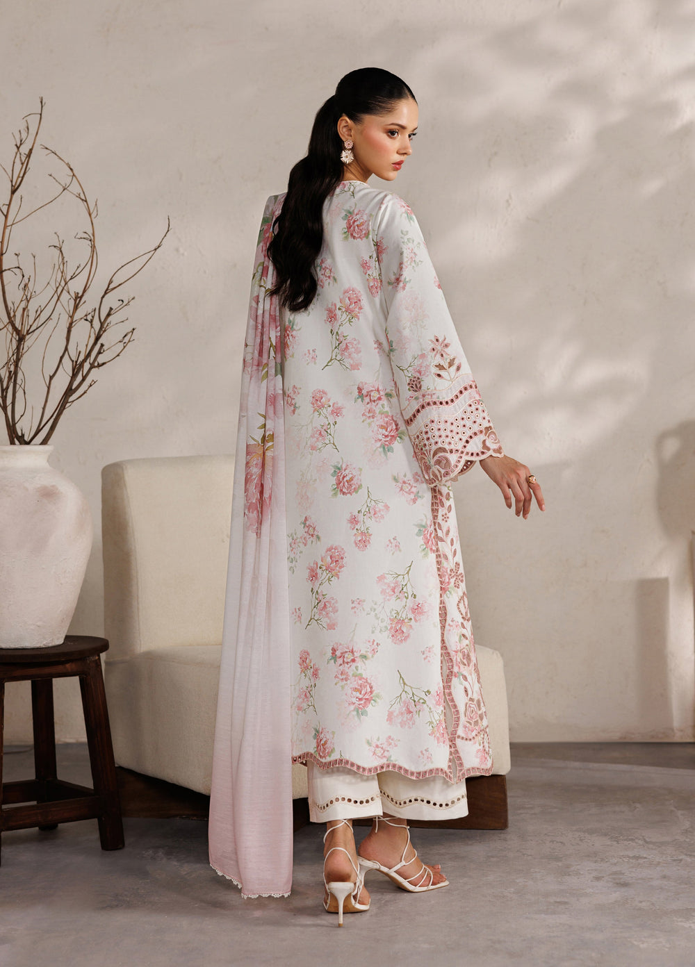 Iznik Unstitched Embroidered Lawn 3 Piece Suit IZ26ULF IBE-04 - Festive Collection