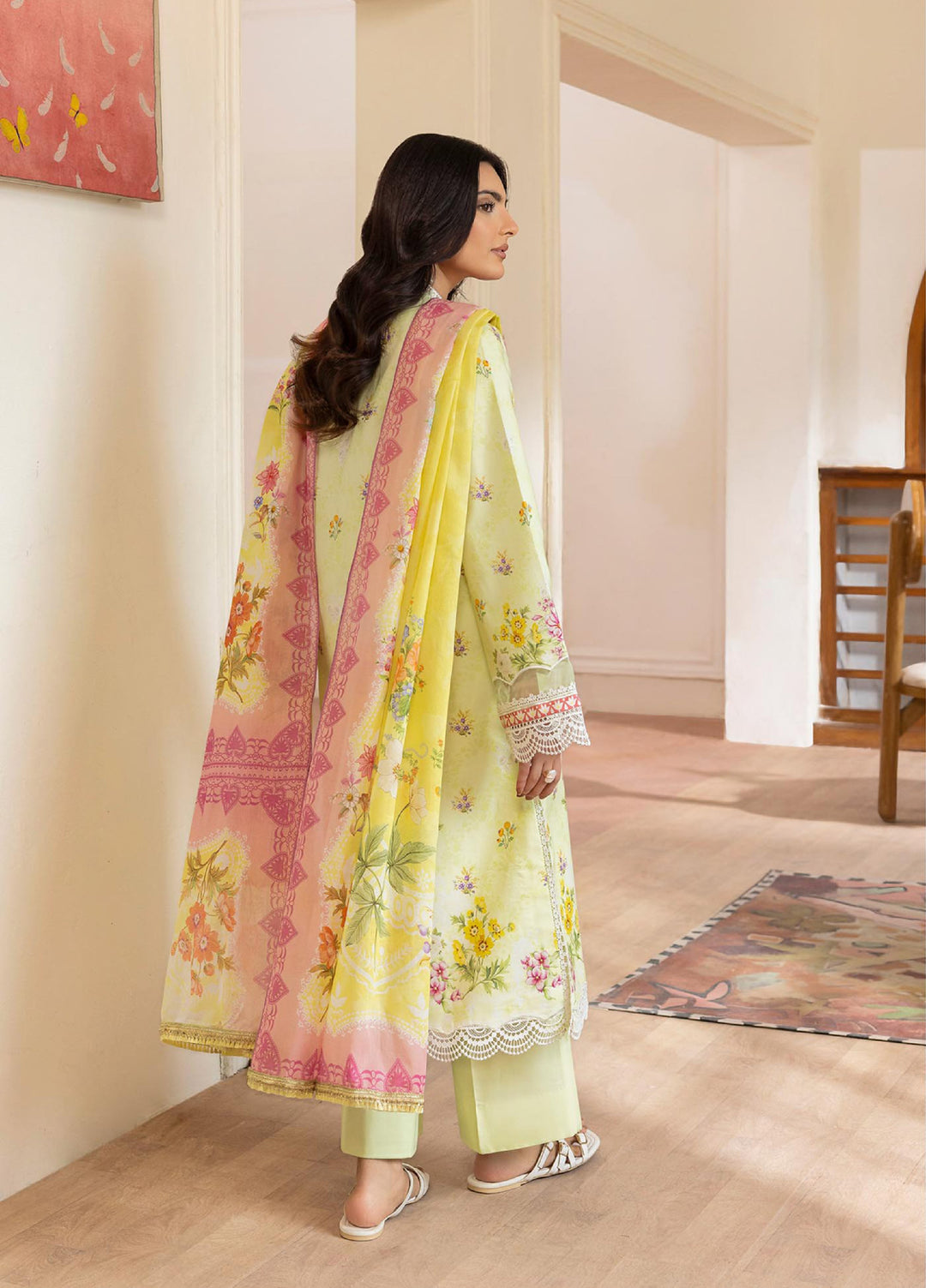 Nissa by RajBari Unstitched Printed Lawn 3 Piece Suit RB26ULN D-10 - Casual Collection