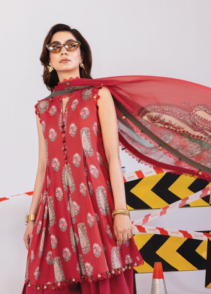 M Basics By Maria B Unstitched Digital Printed Linen 3 Piece MB25UW 1110-A - Winter Collection