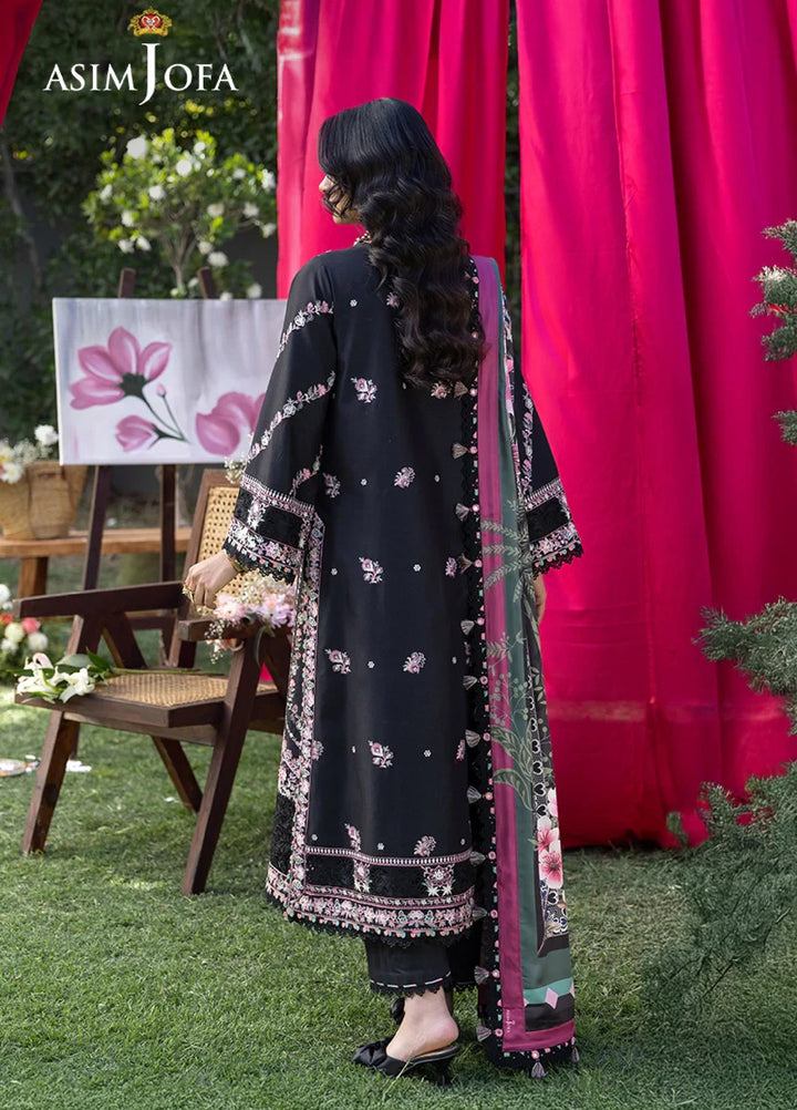 Asim Jofa Unstitched Embroidered Luxury Lawn 3 Piece Suit AJ26ULL AJULW-05 - Festive Collection