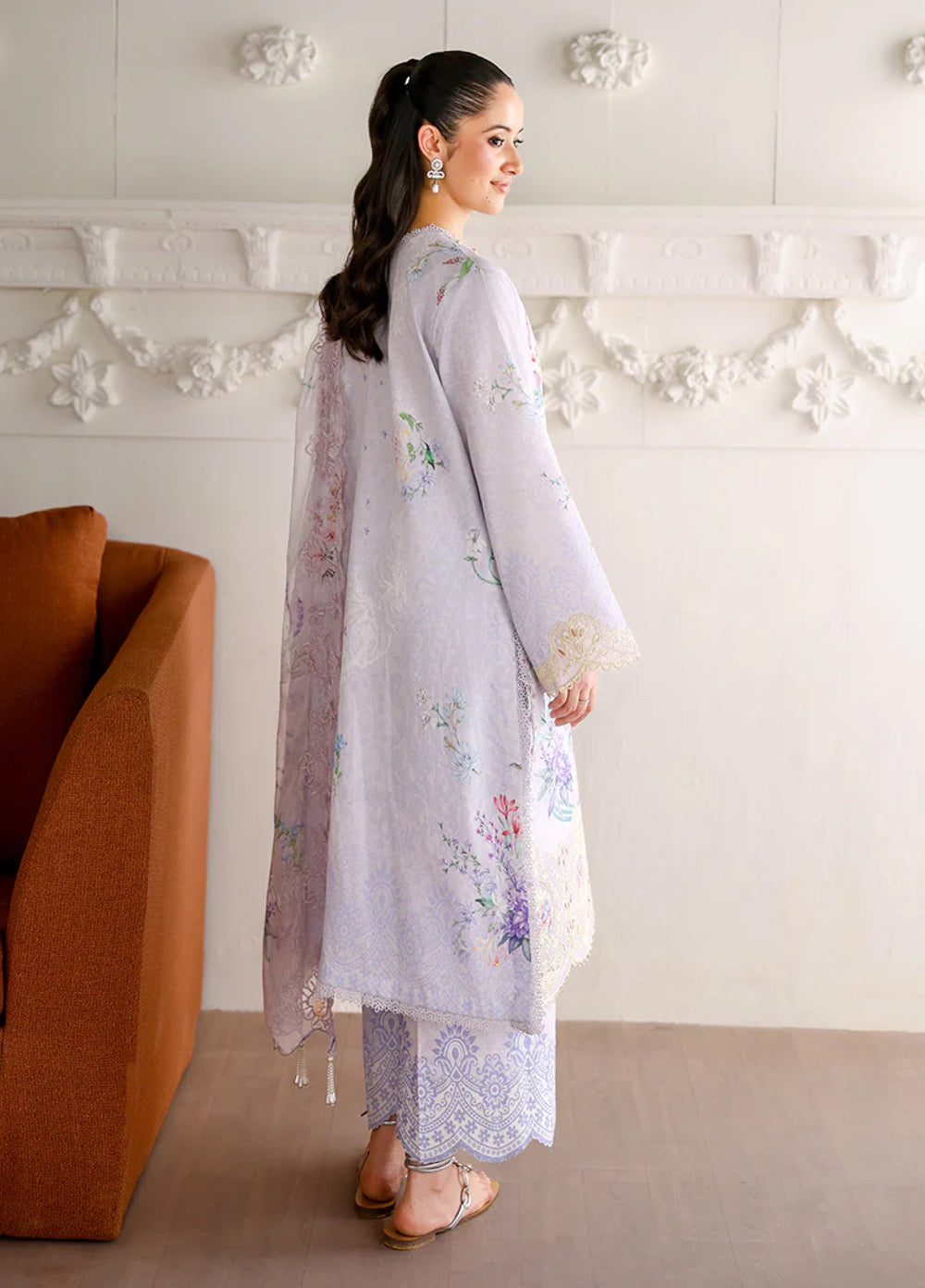 Sunlit Tales by Roheenaz Unstitched Embroidered Lawn 3 Piece Suit RN26ULS Sunveil RUNSS260708 - Lawn Collection
