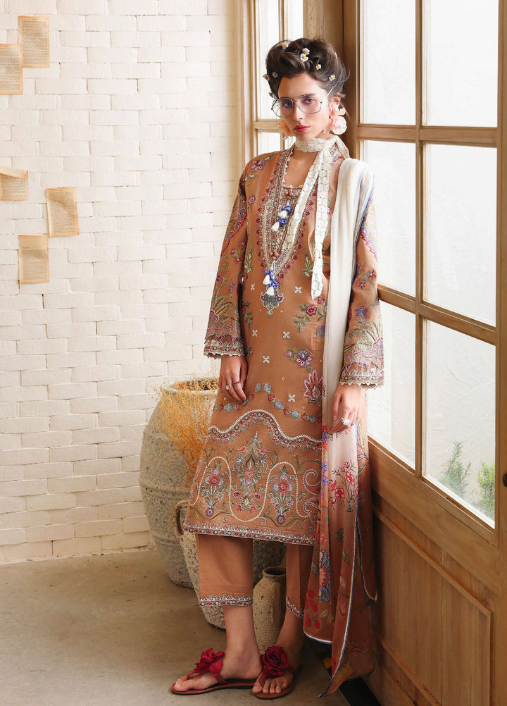 The Secret Garden by Mushq Unstitched Embroidered Lawn 3 Piece Suit MU26USG Wild Bloom HUNSS260408 - Festive Collection