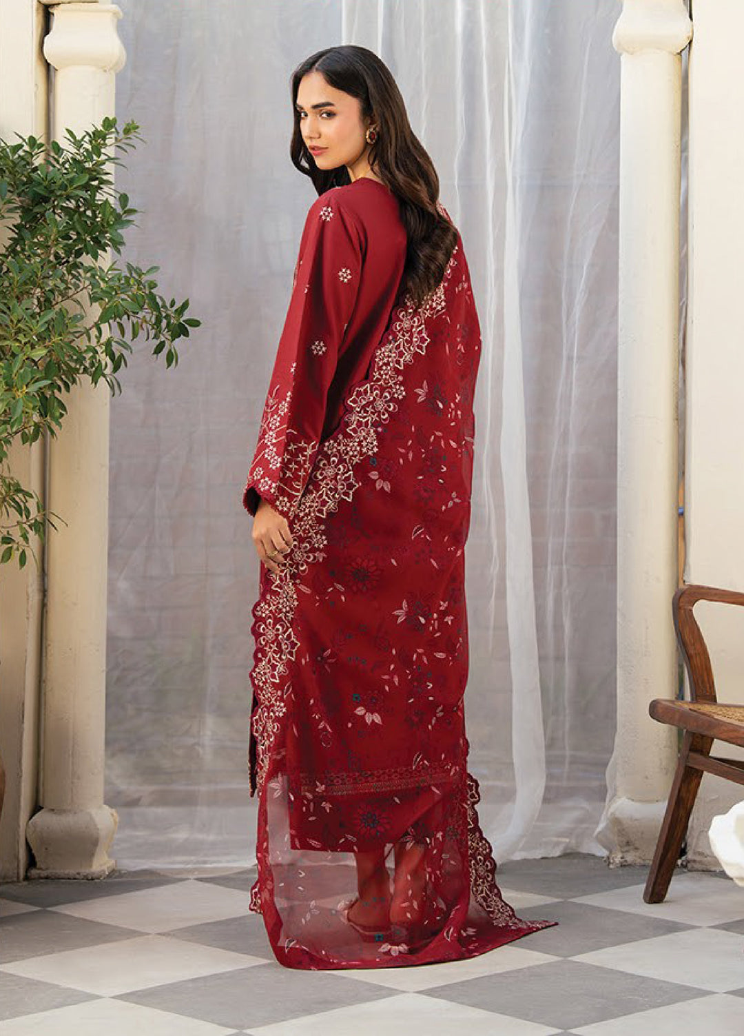 Namah by Xenia Formals Unstitched Embroidered Lawn 3 Piece Suit XF26ULN 12 - ALIF - Festive Collection