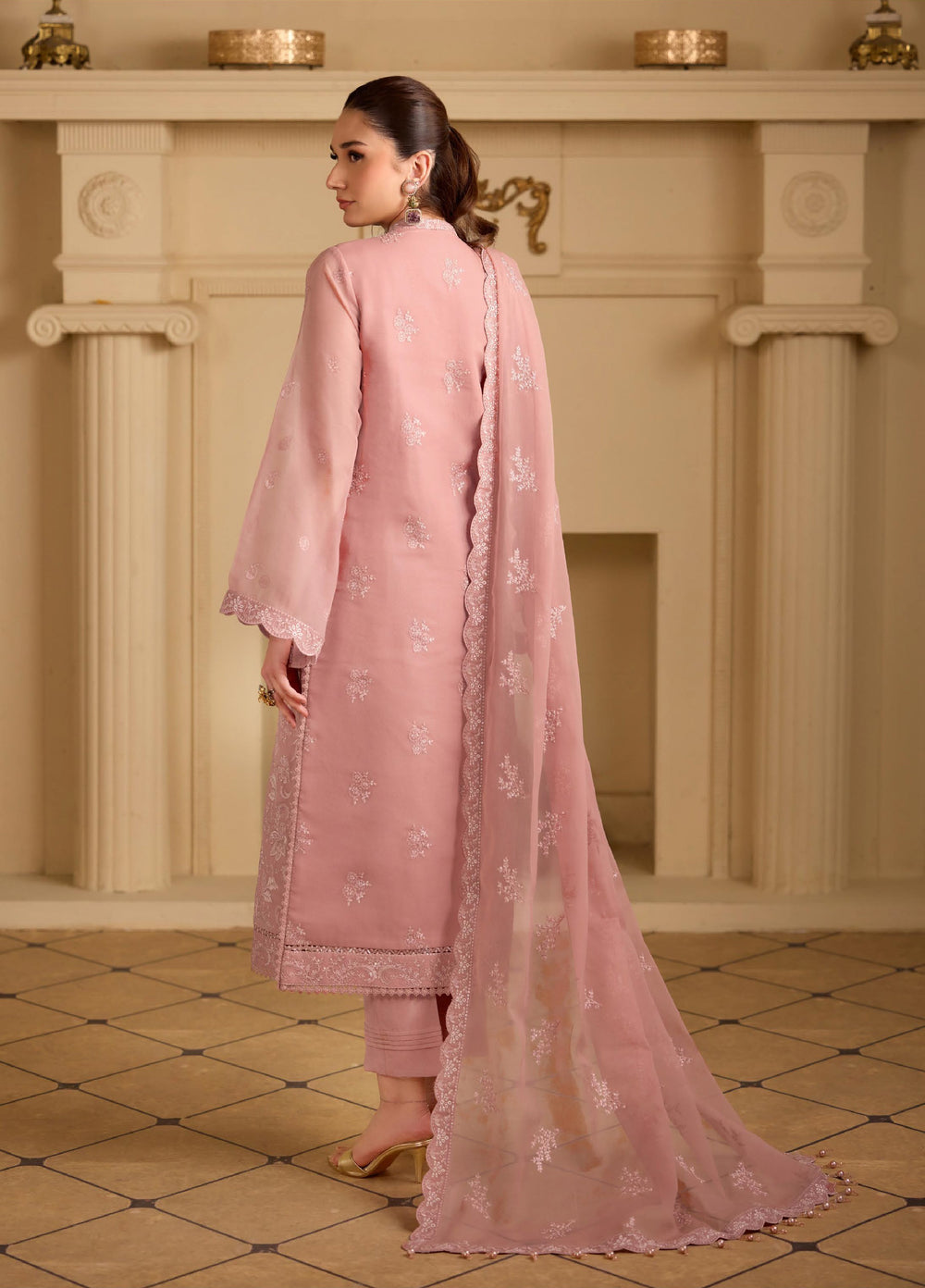 Alizeh Fashion Unstitched Embroidered Chiffon 3 Piece Suit AF26UCF AF-CH-2251-Parsa - Festive Collection