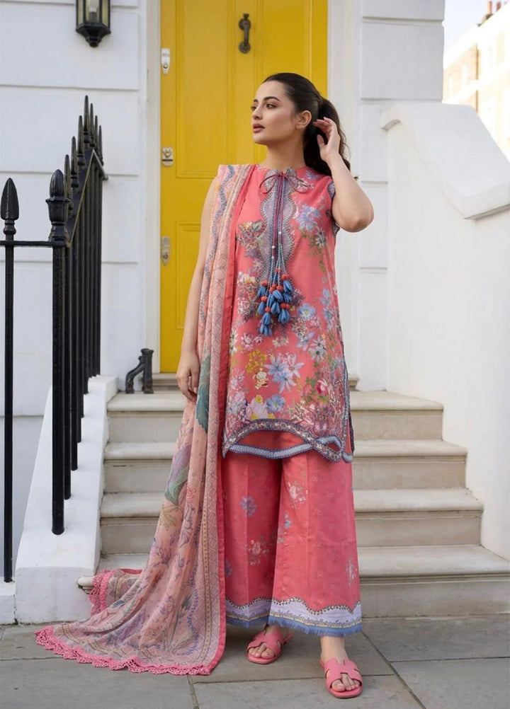 Sobia Nazir Prints Unstitched Embroidered Lawn 3 Piece Suit SN26UPL D-06B - Summer Collection