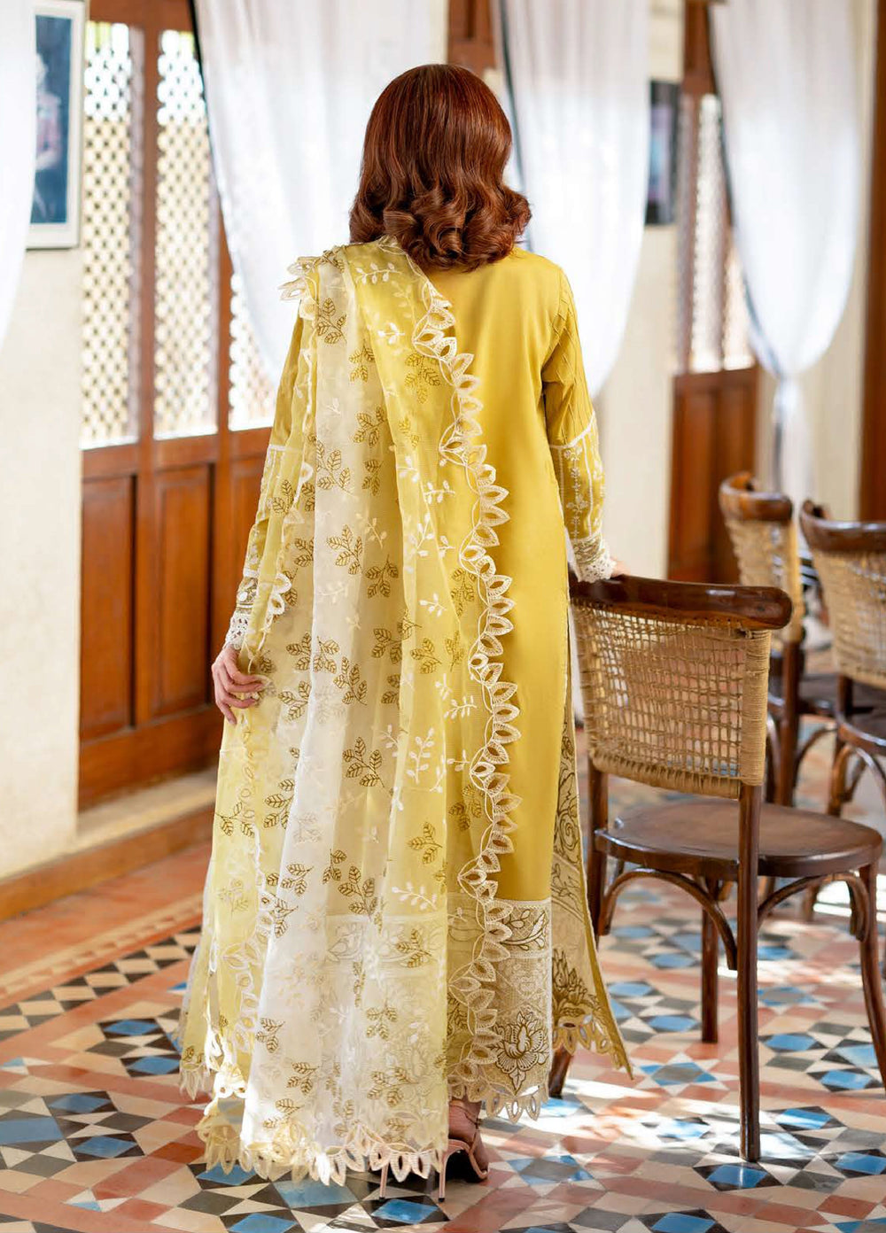 Astoria by Mushq Unstitched Embroidered Lawn 3 Piece Suit MQ26UAL 304-Evadne - Festive Collection