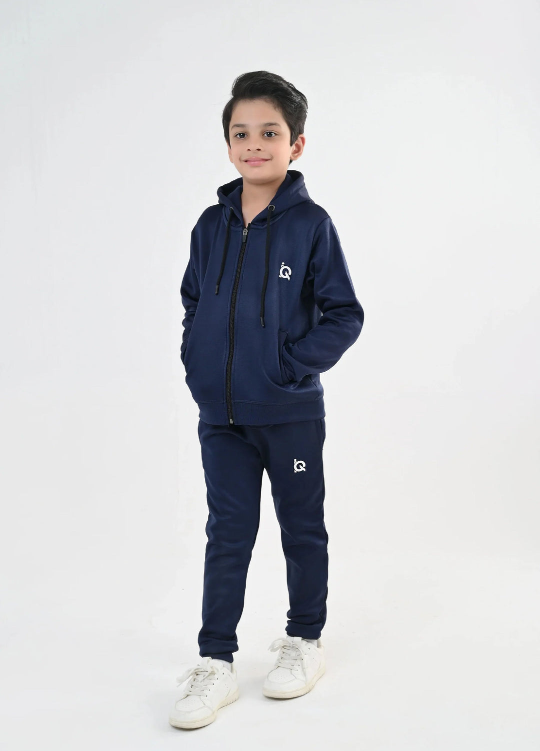 IQ Exclusive Kids Track Suit Fleece 2 PieceSapphire Zipper Tracksuit-Unisex Kids - Winter Collection