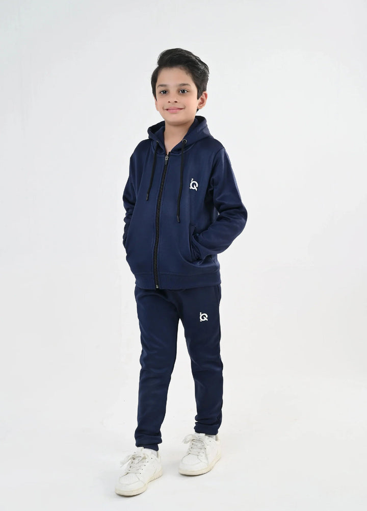 IQ Exclusive Kids Track Suit Fleece 2 PieceSapphire Zipper Tracksuit-Unisex Kids - Winter Collection