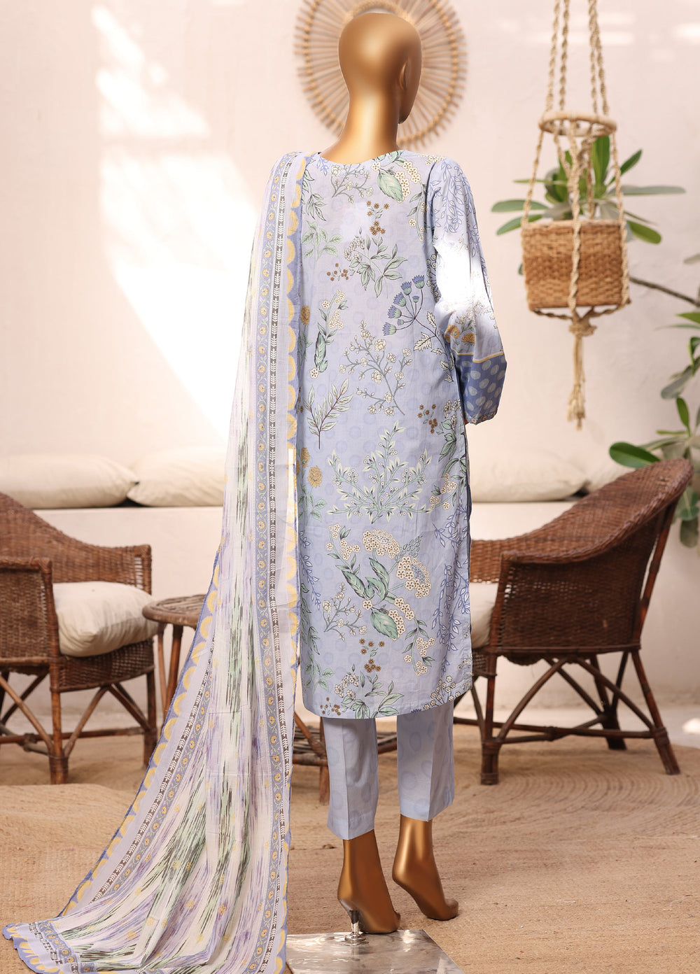 Art N Craft by HZ Textiles RTW Printed Lawn 3 Piece Suit Purple - Summer Collection