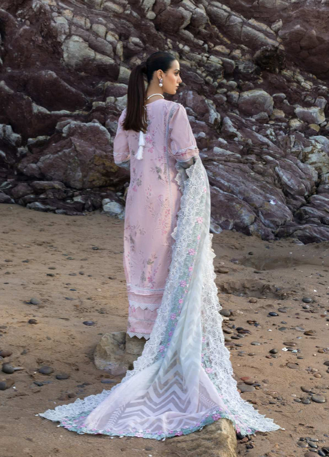 Mahiymaan by Al Zohaib Unstitched Embroidered Luxury Lawn 3 Piece Suit AZ26UM D-4 - Festive Collection