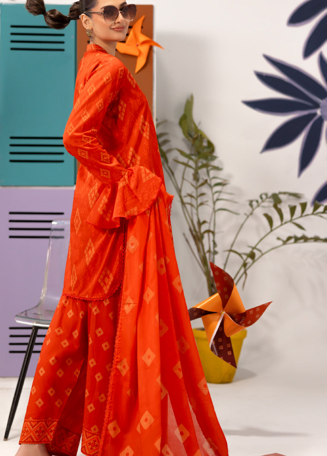 Coco Popup by Al Zohaib Unstitched Printed Lawn 3 Piece Suit AZ26UCP D-6 - Summer Collection