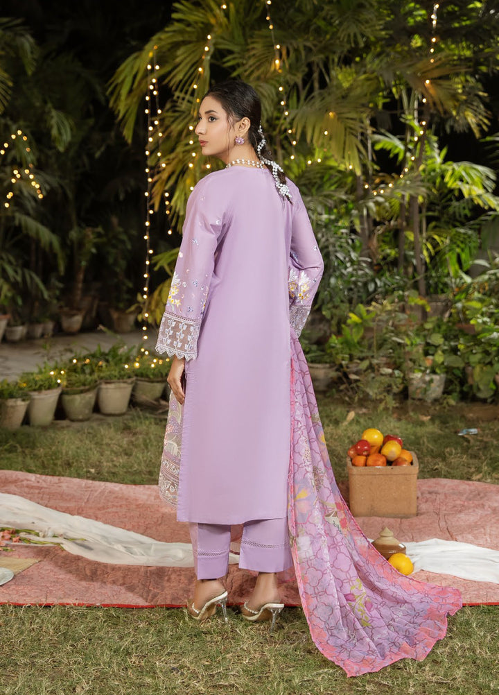 Dhaga Women RTW Embroidered Cotton 3 Piece DHG26PCN Elara - Eid Collection