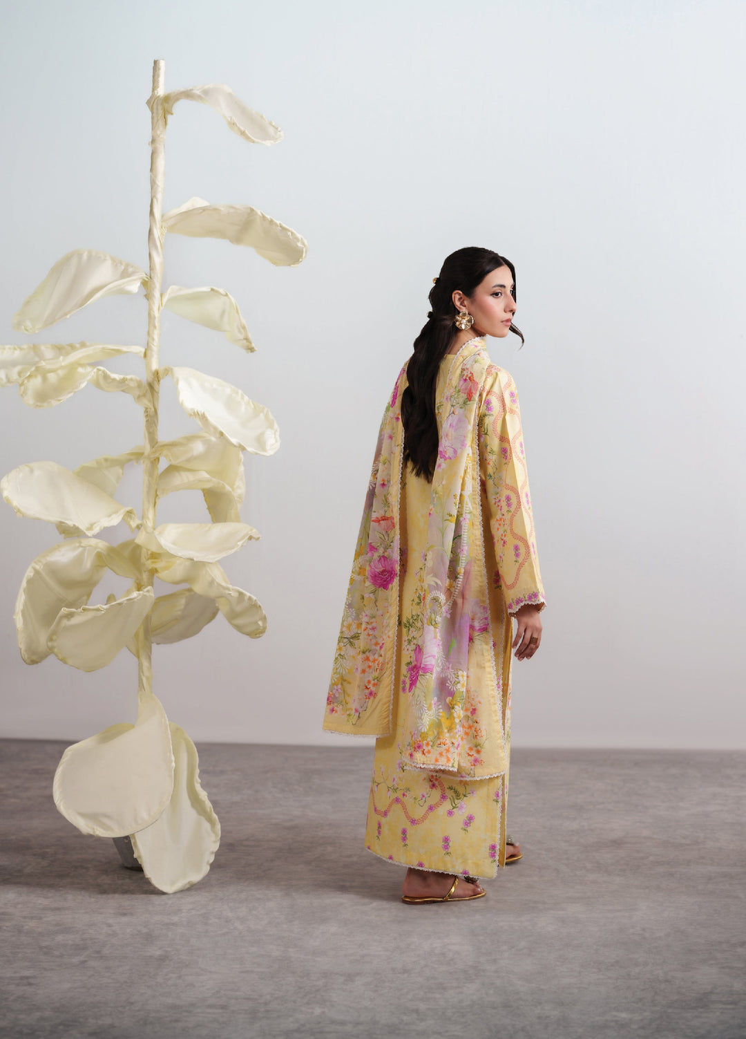 Summer Diary by Neeshay Unstitched Printed Lawn 3 Piece Suit NSH26SD Buttercup Bloom - Casual Collection