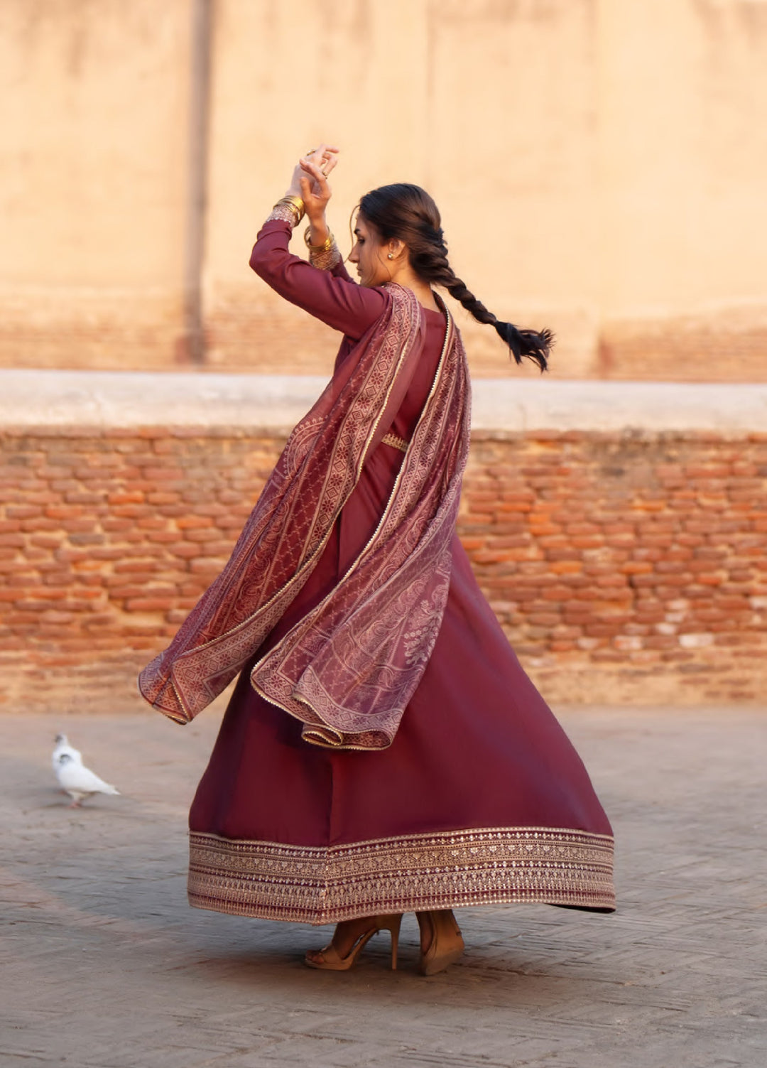 Darbar by Casuallite Pret Embroidered Silk Viscose 3 Piece Suit CSL26PDD-06 - Festive Collection