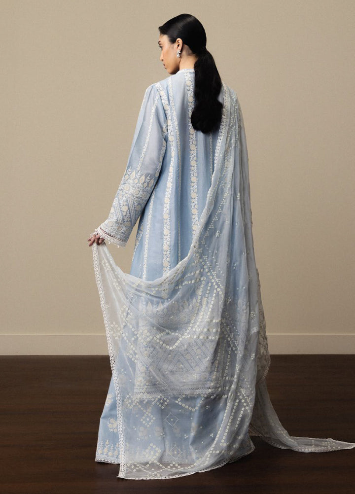 Satori by Zara Shahjahan Unstitched Embroidered Lawn 3 Piece Suit ZS26USL D1-AOYOMI - Summer Collection