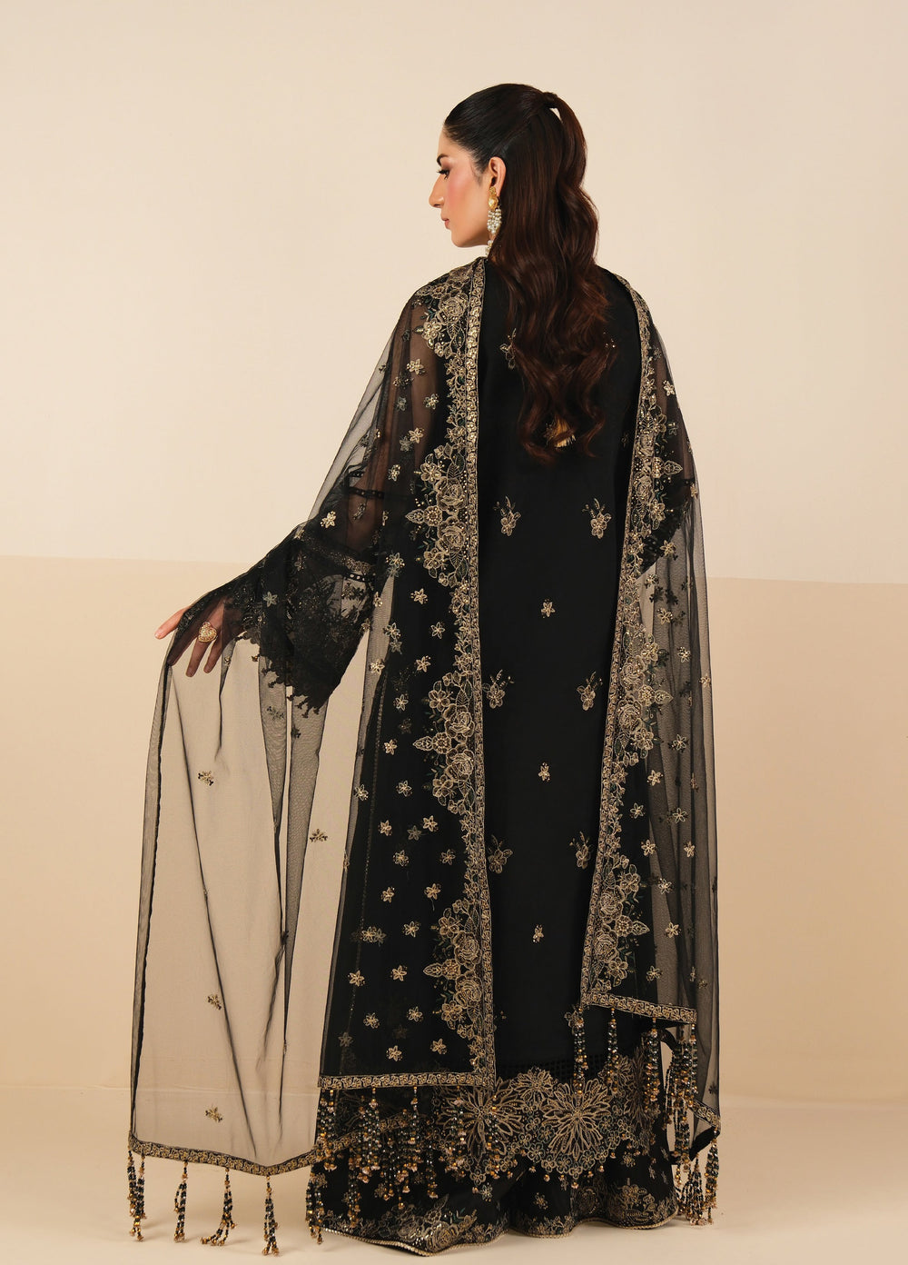 Alizeh Fashion Unstitched Embroidered Net 3 Piece Suit AF26UNF ANMOL AF-NT-2257 - Festive Collection