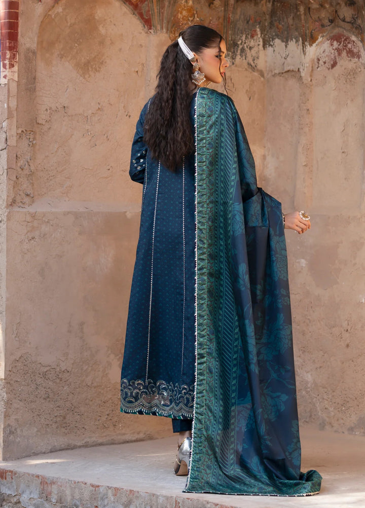 Xenia Formal Luxury Unstitched Embroidered Raw Silk Suits 3 Piece XE25FL D-03 Asmira - Formals Collection