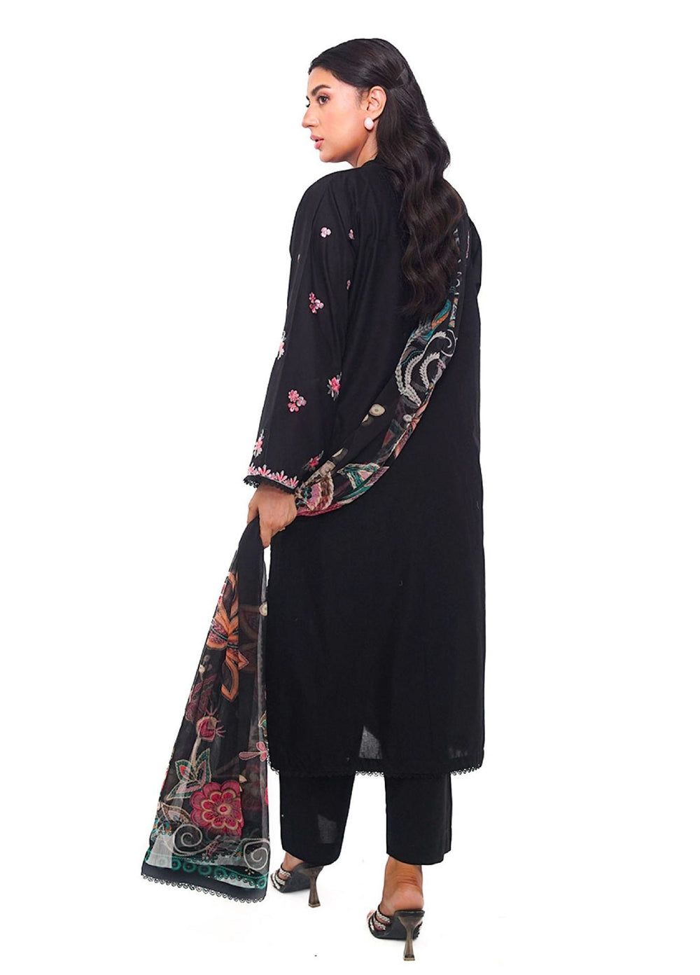 Ileen by naba bilal Unstitched Embroidered Lawn 3 Piece Suit IN26UEL AYZEL - Casual Collection