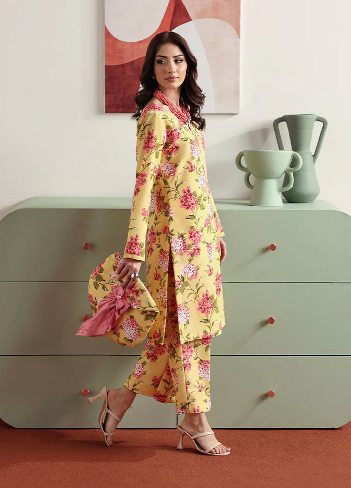 Basics by Gulaal Pret Embroidered Poly Lawn 2 Piece PL-09 Honey Dew - Summer Collection