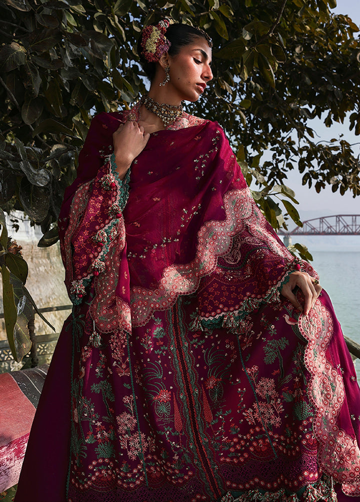 Kalabagh by Hussain Rehar Unstitched Embroidered Luxury Lawn 3 Piece Suit HR26UKL D5 Anjas - Festive Collection