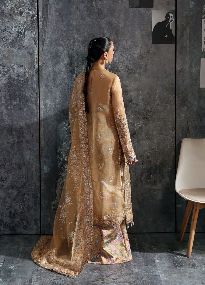 Seraphine by Zarposh Unstitched Embroidered Organza 3 Piece Suit Lustre - Wedding Collection