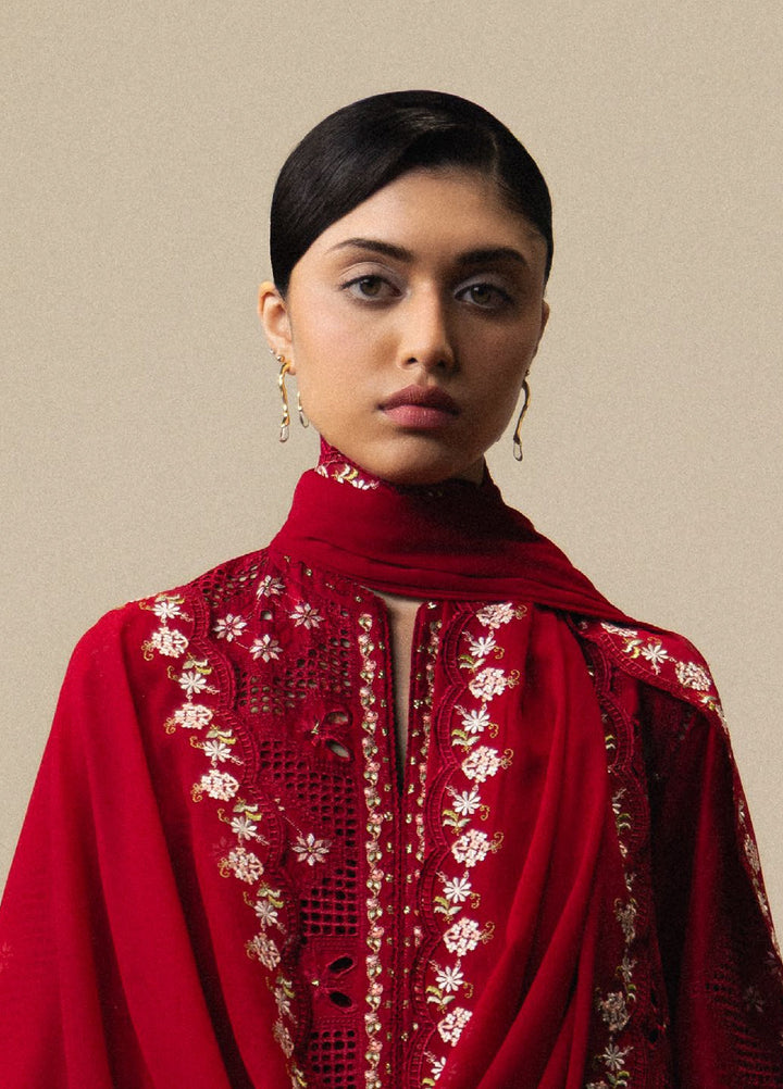 Satori by Zara Shahjahan Unstitched Embroidered Lawn 3 Piece Suit ZS26USL D-8 AKARI - Summer Collection