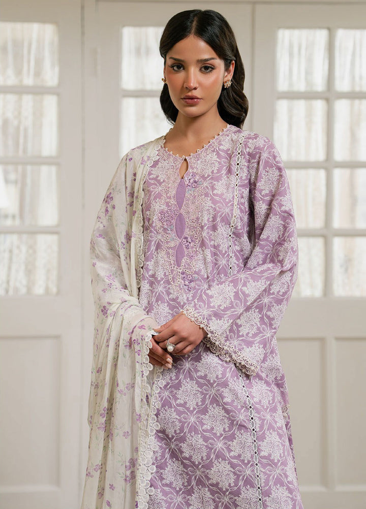 Mahiri by Cross Stitch Unstitched Embroidered Lawn 3 Piece Suit CS26UM D-4 LAVENDER MUSE - Summer Collection