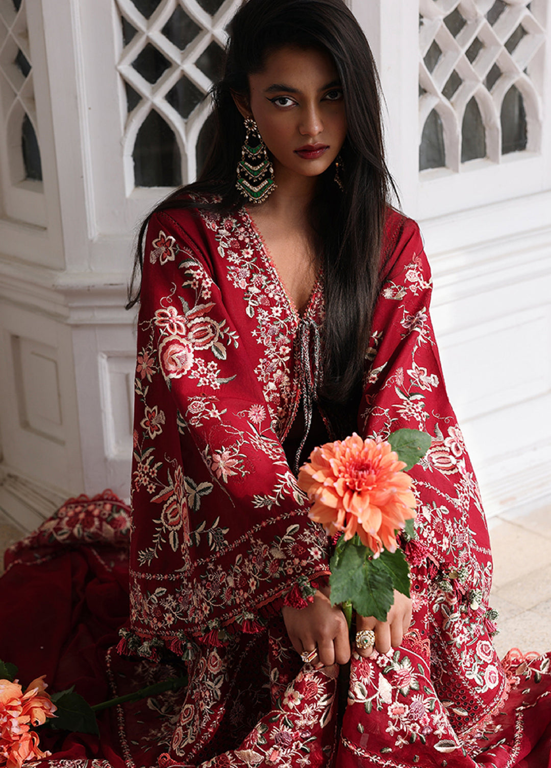 Kalabagh by Hussain Rehar Unstitched Embroidered Luxury Lawn 3 Piece Suit HR26UKL D1 Kastanaa - Festive Collection