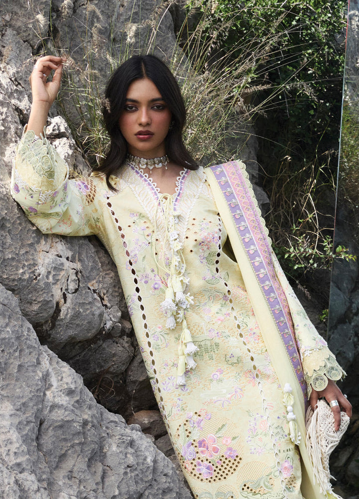 Suffuse Unstitched Embroidered Lawn 3 Piece Suit SSY26ULE Telya - Eid Collection