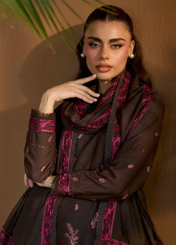 Sobia Nazir Unstitched Shawl Embroidered Khaddar 3 Piece SN25SW D-07 A - Winter Collection