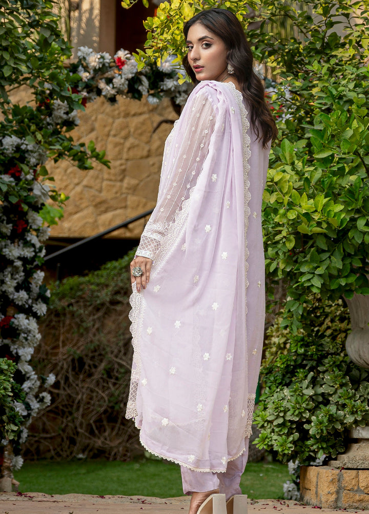 Zenia by Fine Tex Unstitched Royal Embroidered Chiffon Suits 3 Piece FNT25ZC ZC-03 - Festive Collection